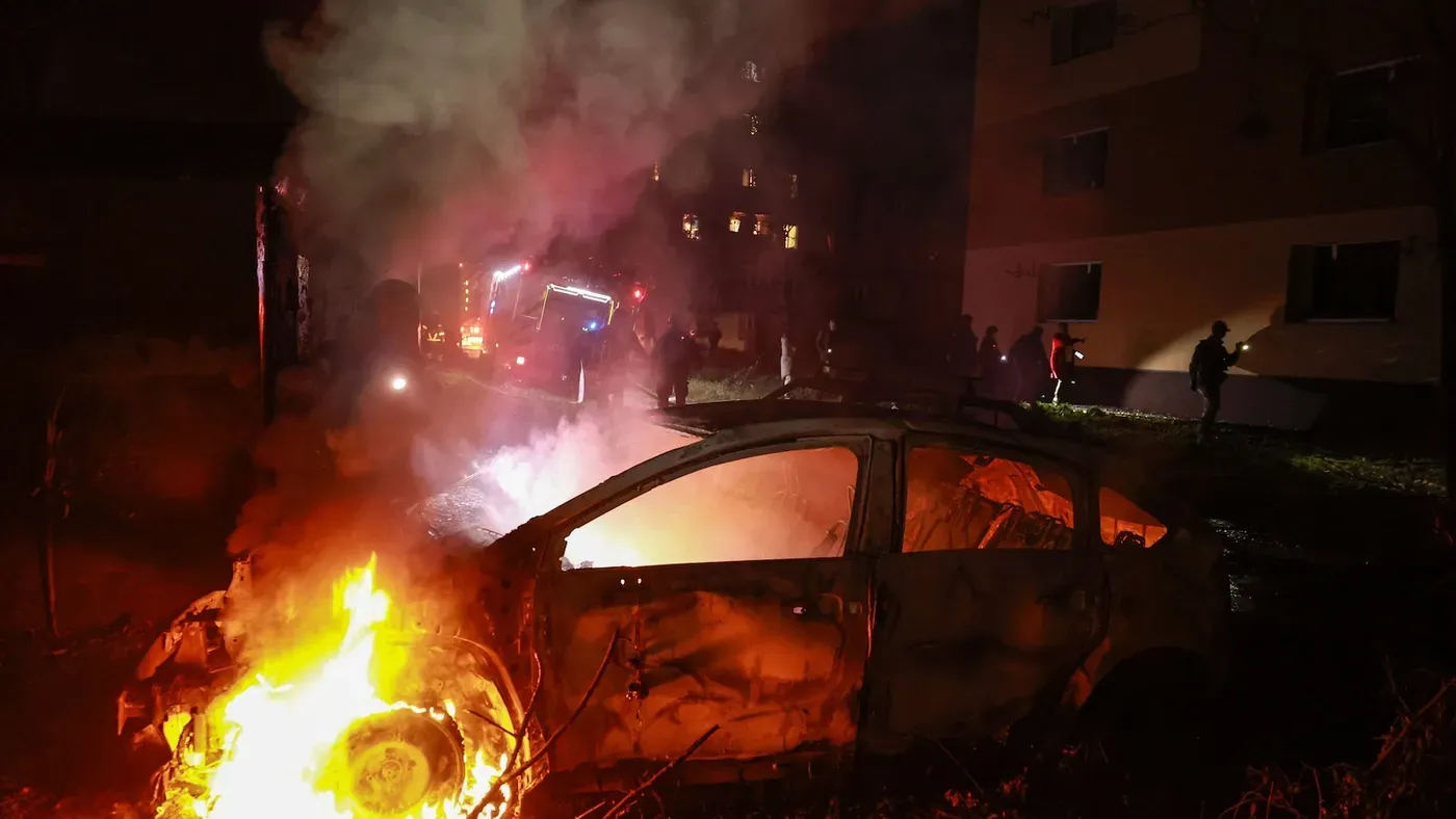 Blaze at St Petersburg oil sites as Kyiv launches more than 1,000 drones at Russia