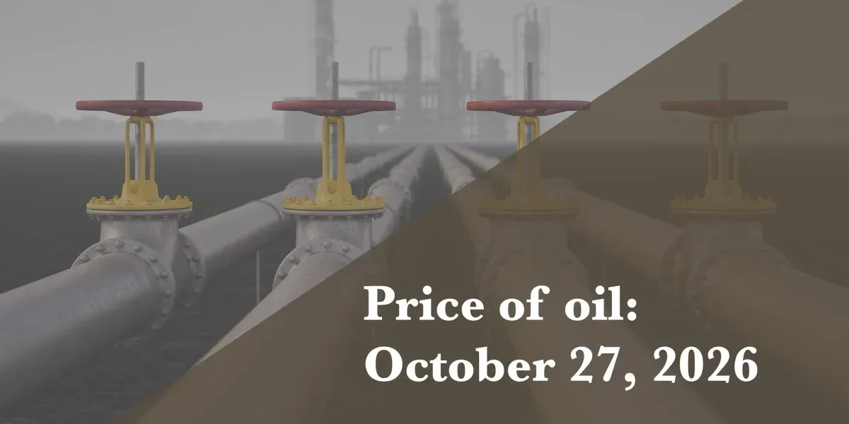 Current price of oil as of October 27, 2026