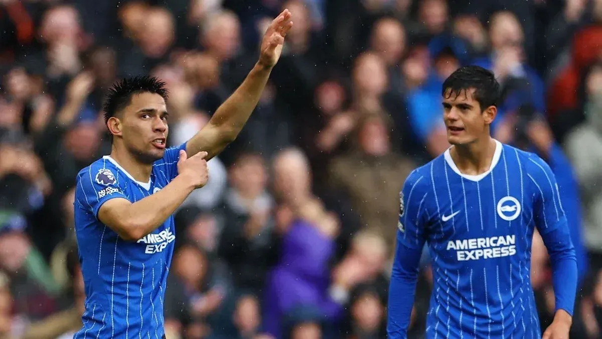 Gomez scores stunning goal as Brighton thrash Palace