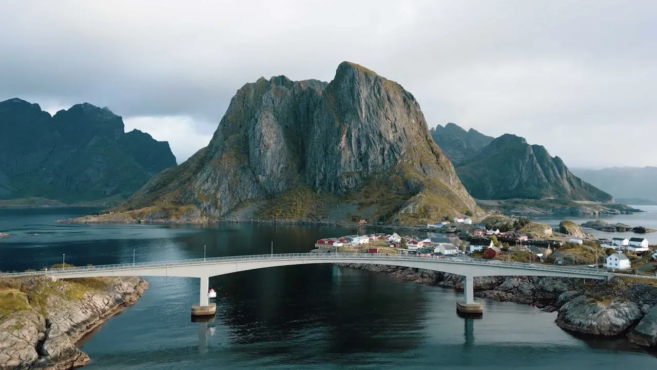In Lofoten, Norway, a Table Is Set Between Peaks and Fjords