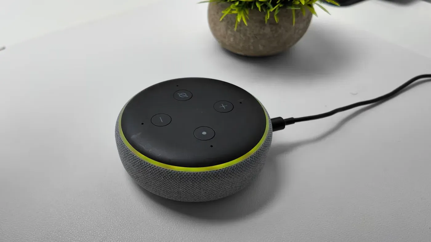 What does the yellow light on your Alexa device mean and how do you clear it?