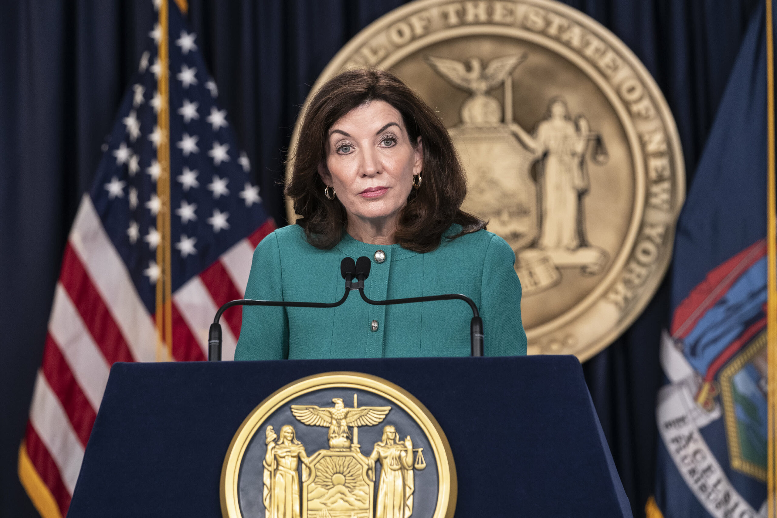 New York Covid numbers are finally trending down, Gov. Hochul says