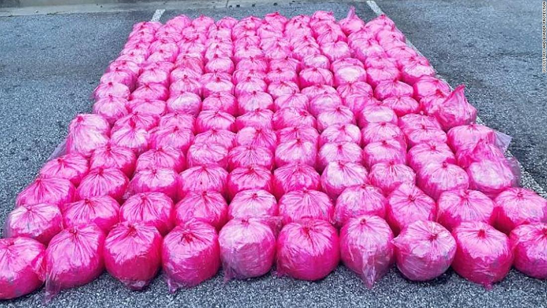 $35.2 million in meth was seized from a truck hauling strawberry puree, US Customs and Border Protection says