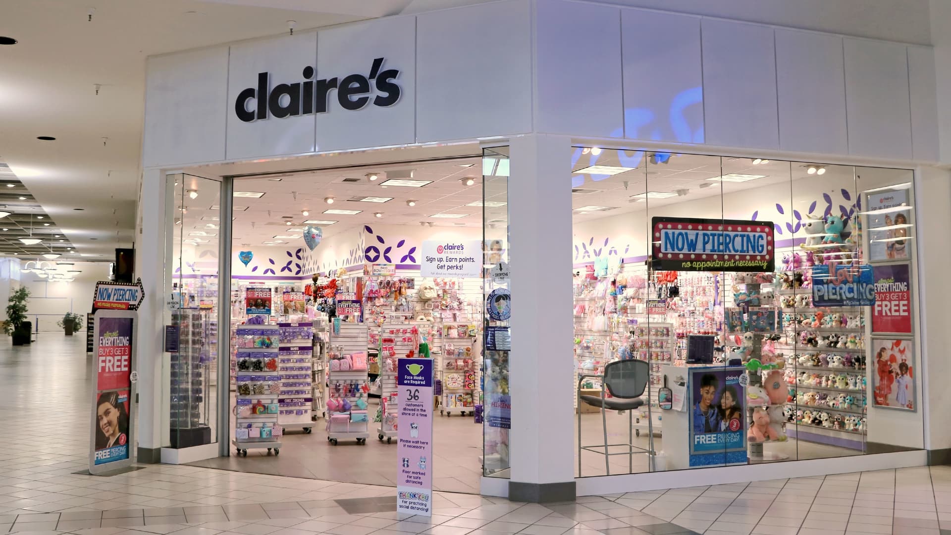 Claire's has filed for bankruptcy twice. What happens now