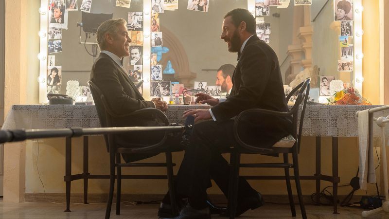 George Clooney gives co-star Adam Sandler props for his acting skills in ‘Jay Kelly’