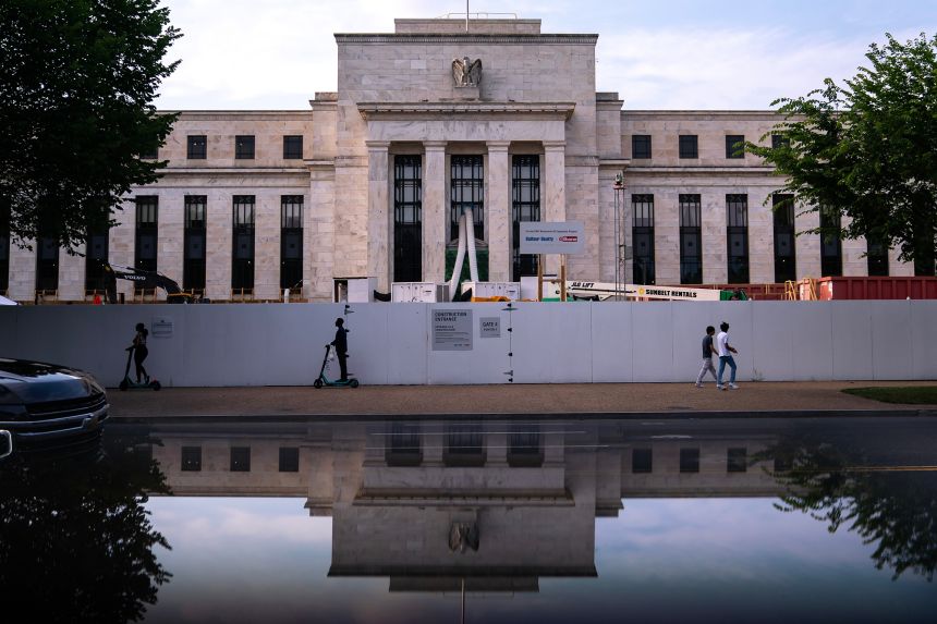 The Marriner S. Eccles Federal Reserve building in Washington, DC, in June 2023.