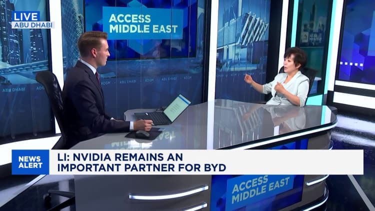BYD's EVP Stella Li says the EV Maker is committed to Nvidia
