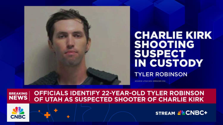 Officials identify 22-year-old Tyler Robinson of Utah as suspected shooter of Charlie Kirk