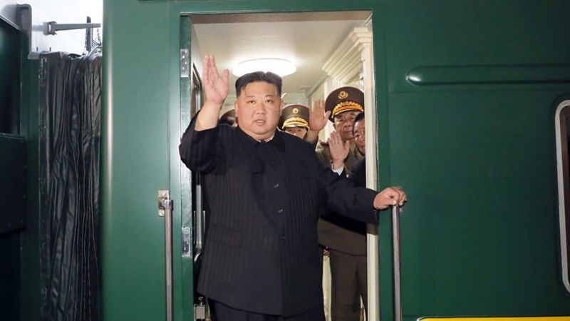 This green armored train has carried the Kim family for decades
