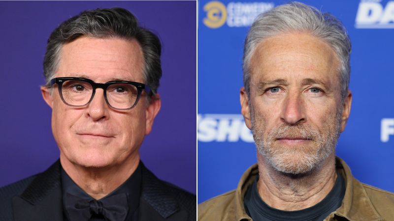 Jon Stewart and Stephen Colbert: Late night hosts defend Jimmy Kimmel and free speech