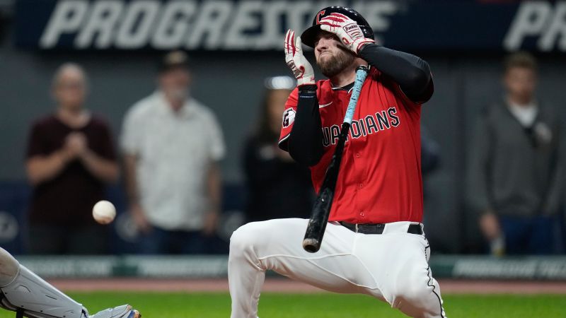 David Fry: Cleveland Guardians hitter taken to hospital after being struck in face by 99 mph pitch