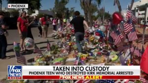 Fox News video captures man stomping on Charlie Kirk memorial