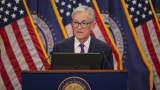 Federal Reserve Chair Jerome Powell speaks during a news conference following a two-day meeting of the Federal Open Market Committee at the Federal Reserve on September 17, 2025 in Washington, DC.