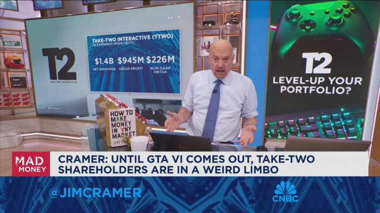 Before GTA VI comes out, Take-Two shareholders are in a weird limbo, says Jim Cramer