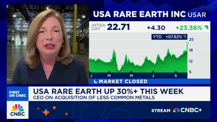 USA Rare Earth CEO: We are in close communication with White House