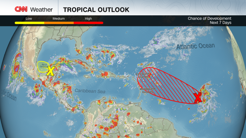 A new tropical storm could form in the Atlantic this week as hurricane season shows no signs of stopping