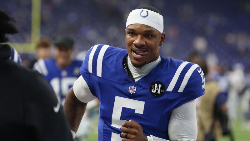 Anthony Richardson: Colts QB misses Sunday’s game after suffering orbital fracture in freak elastic band accident