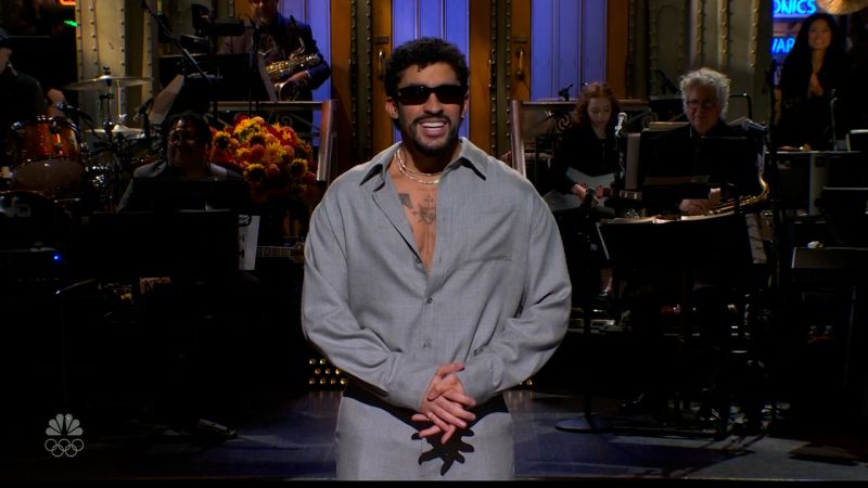 Bad Bunny mocks backlash to his Super Bowl halftime gig on ‘SNL’