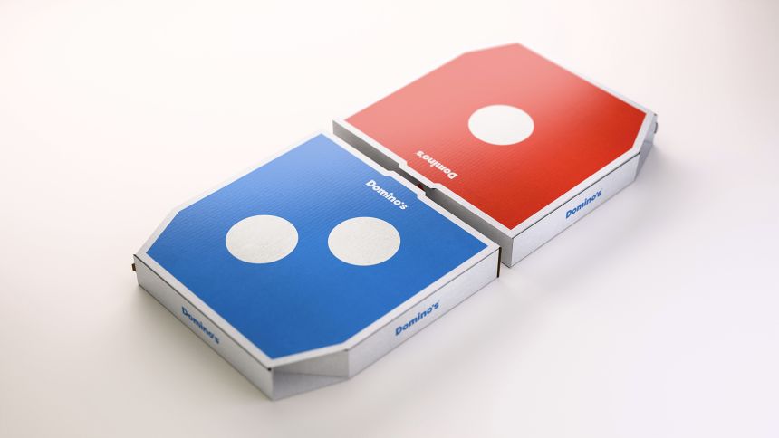 Customers will start seeing the new pizza box this week.