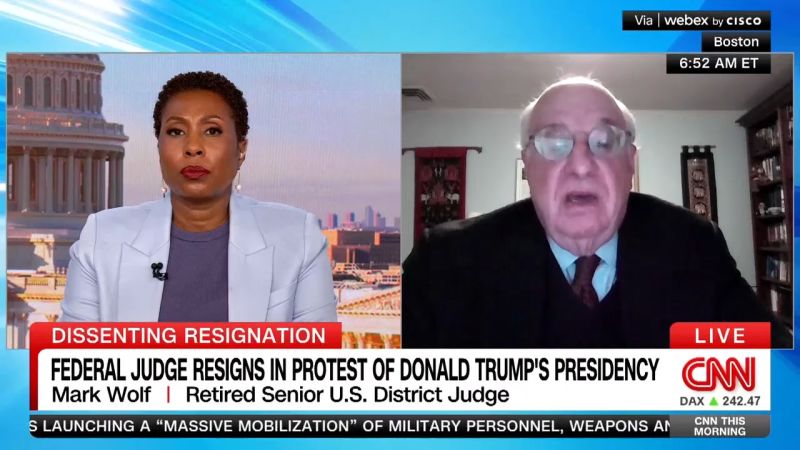 Federal judge resigns in protest of Donald Trump’s presidency