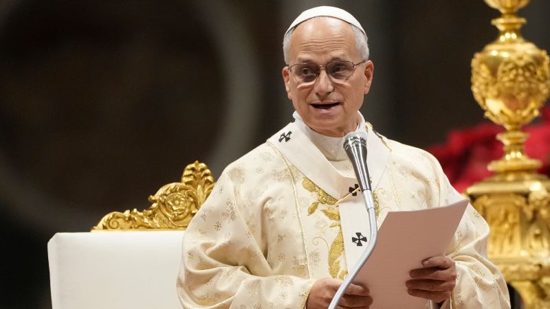 Pope Leo decries Palestinians in Gaza having to shelter in tents from ‘rain, wind and cold,’ in first Christmas message