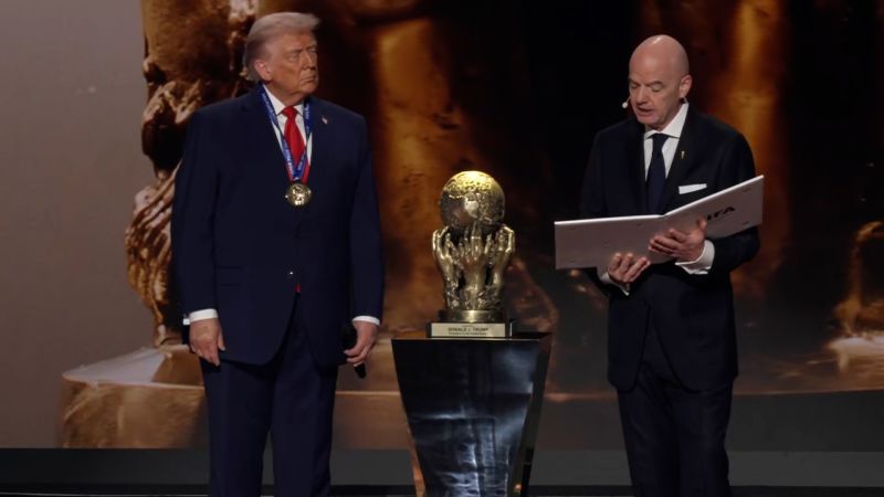 See moment Trump wins new FIFA peace prize