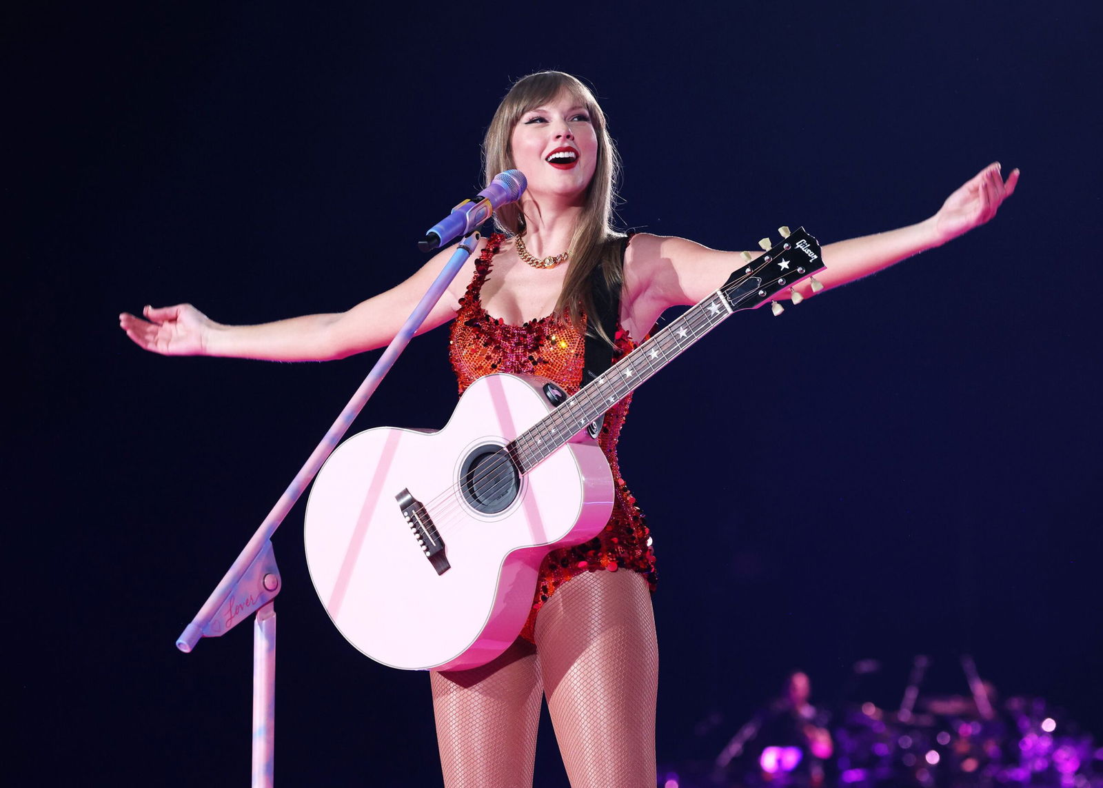 Kevin Mazur/TAS24/Getty Images via CNN NewsourceTaylor Swift performs onstage during