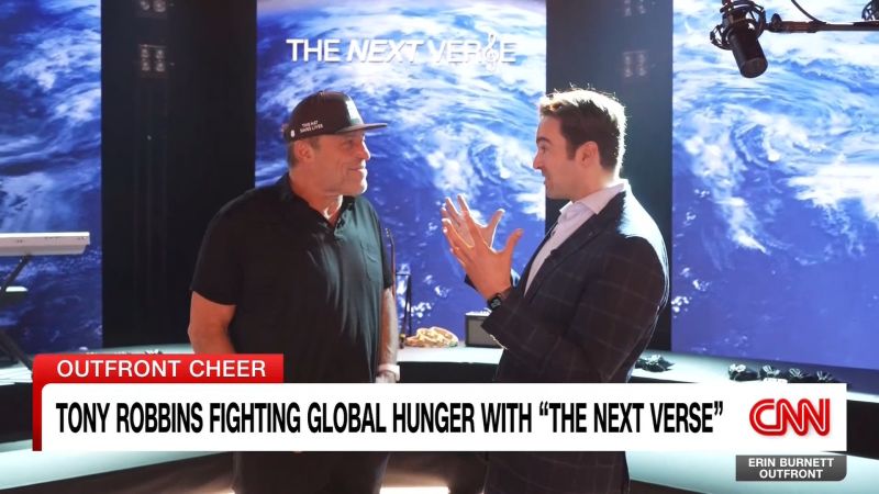 Tony Robbins fighting global hunger with “The Next Verse” - CNN