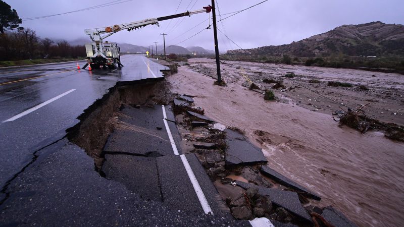 Another storm slams California on Christmas Day with flooding rain, high winds and mountain snow