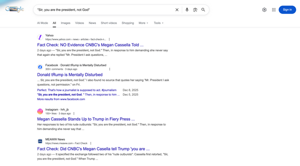 Reporter told Trump 'I ask questions, not permission'?