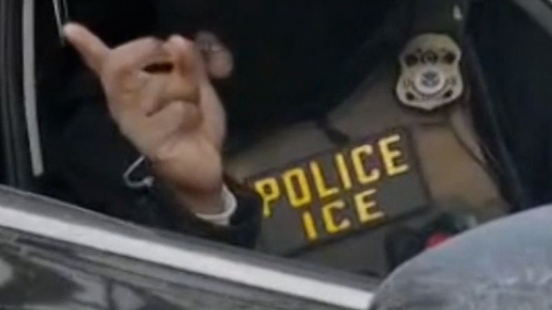 Protesters confront ICE agents about race being a factor in arrests