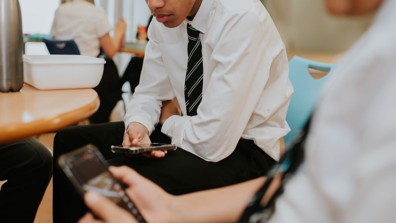 Kids are spending a lot of their school days on their phones