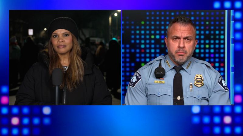 Minneapolis police chief responds to criticism the community feels police are protecting ice over them