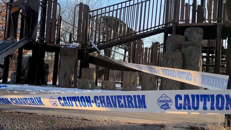 Two teens arrested after swastikas painted on playground in Jewish area of Brooklyn