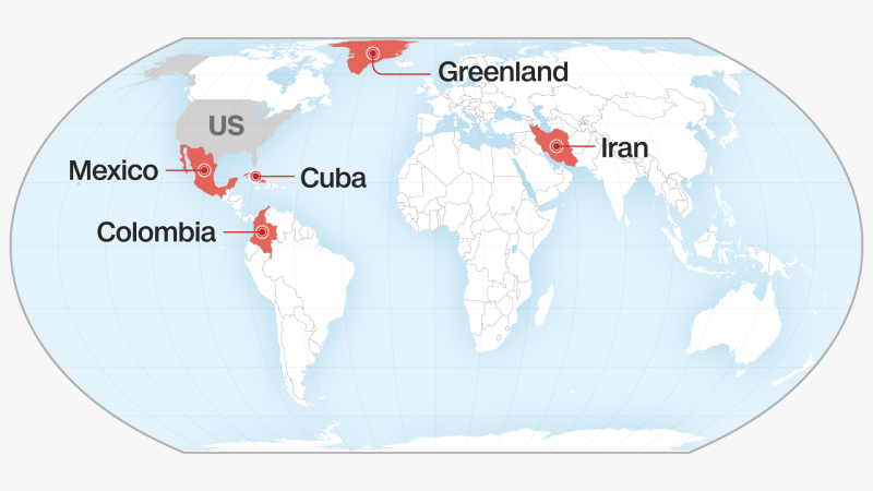 Greenland, Cuba, Iran: Here are all the countries Trump has warned since his Venezuela strike