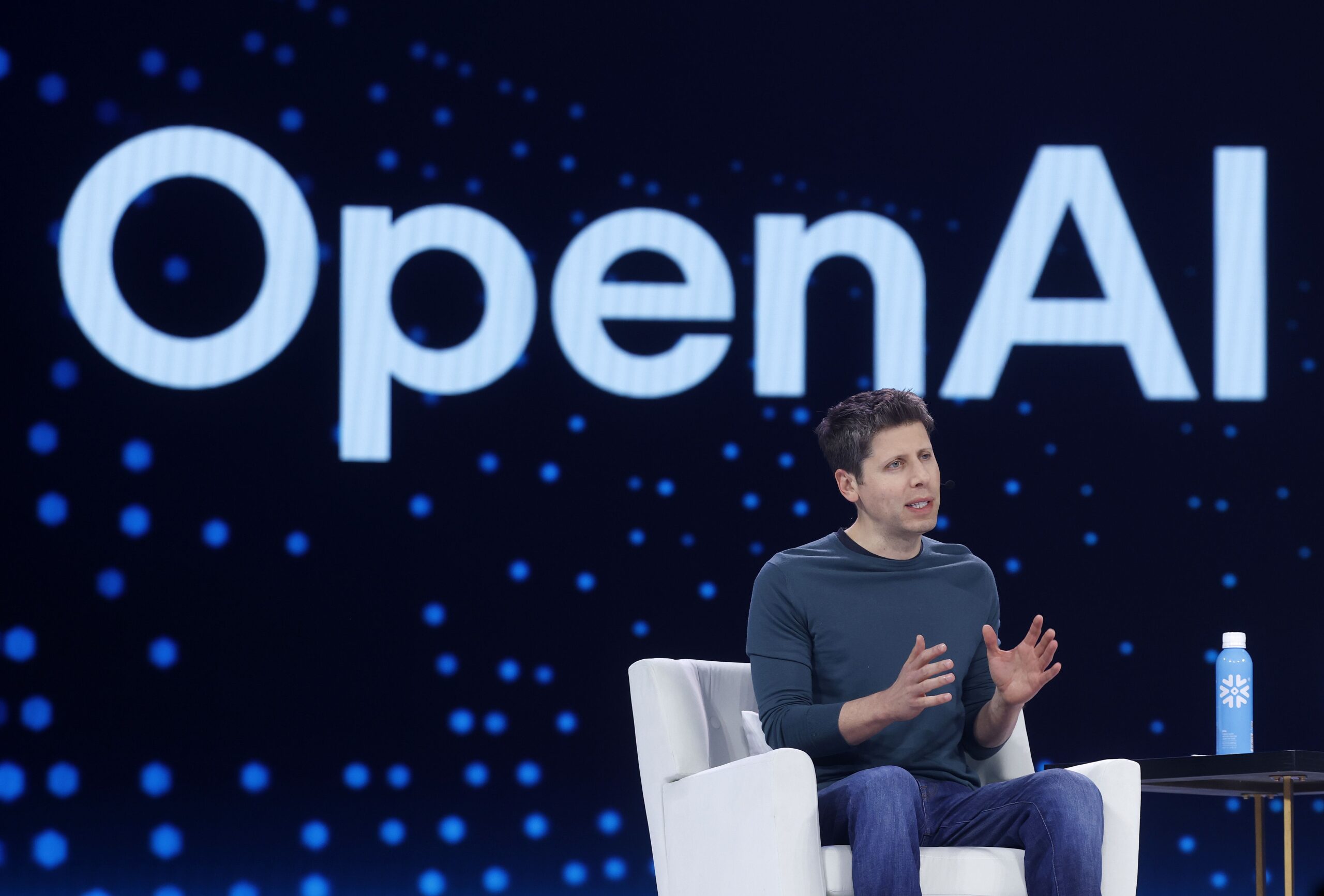 Justin Sullivan/Getty Images via CNN NewsourceOpen AI CEO Sam Altman speaks during Snowflake Summit 2025 at Moscone Center on June 2