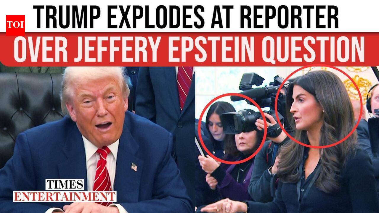 Trump ERUPTS At CNN Reporter Over Epstein Question; 'Worst Reporter' Oval Office Clash Goes Viral - Times of India