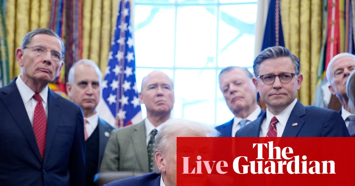 Trump scolds CNN reporter Kaitlan Collins for not smiling as she asks about Epstein abuse survivors – live | Trump administration