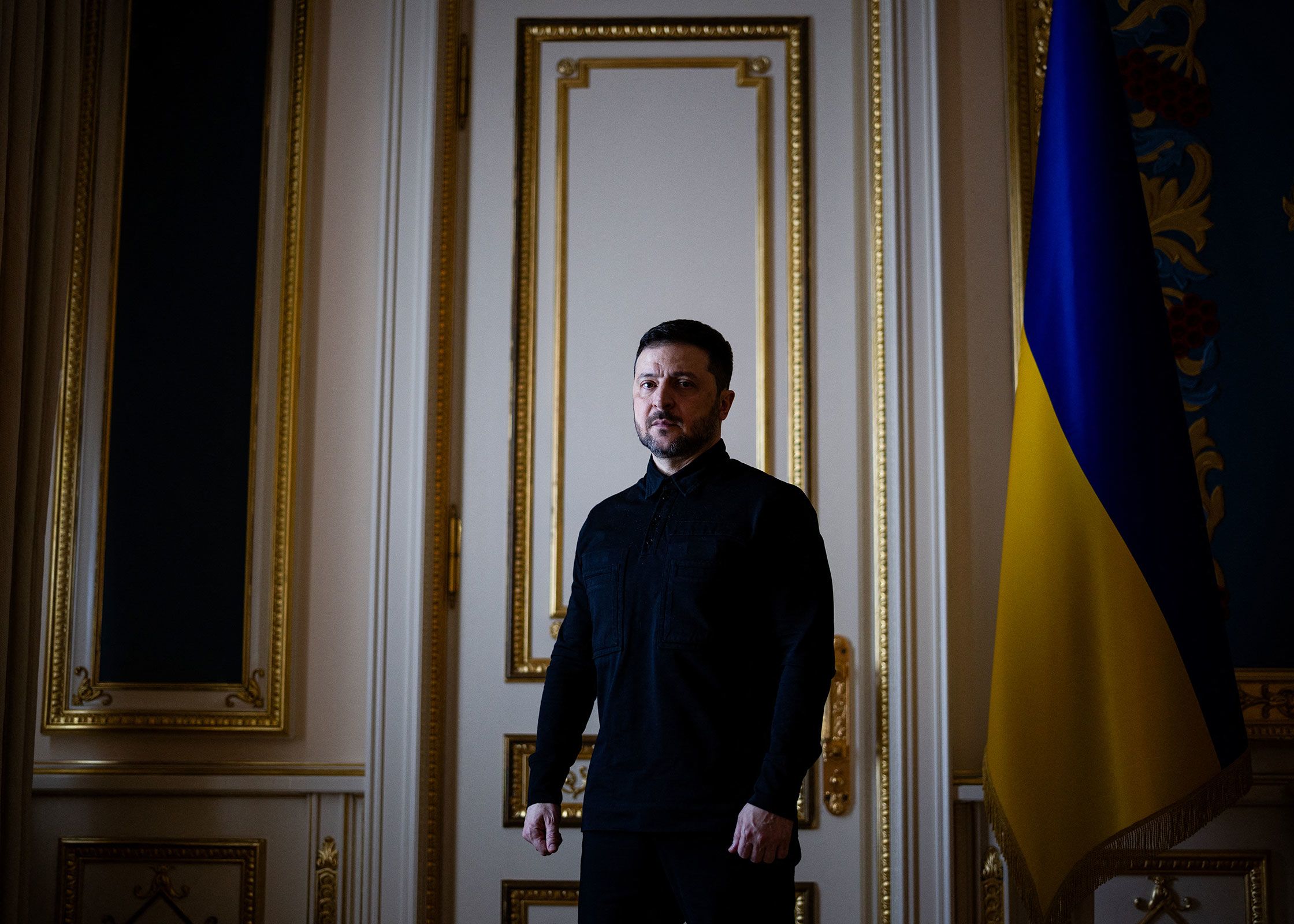 Ivana Kottasová/CNN via CNN NewsourceZelensky attends a ceremony honoring fallen Ukrainian soldiers.