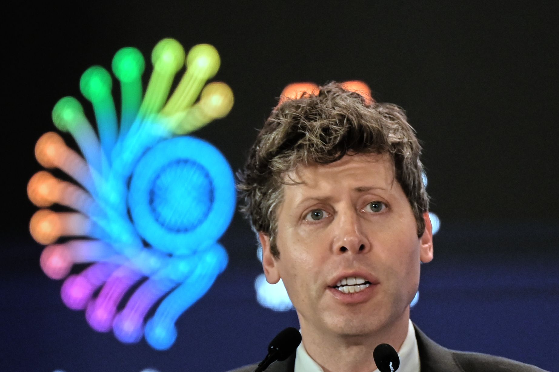 AP via CNN NewsourceOpenAI’s CEO Sam Altman speaks at the AI Summit in New Delhi