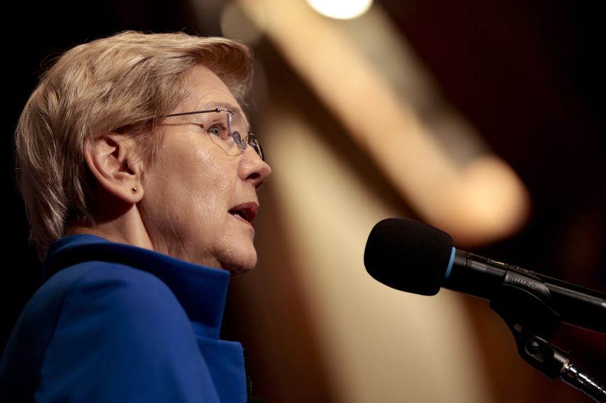 Sen. Elizabeth Warren of Massachusetts on January 12 in Washington, DC.