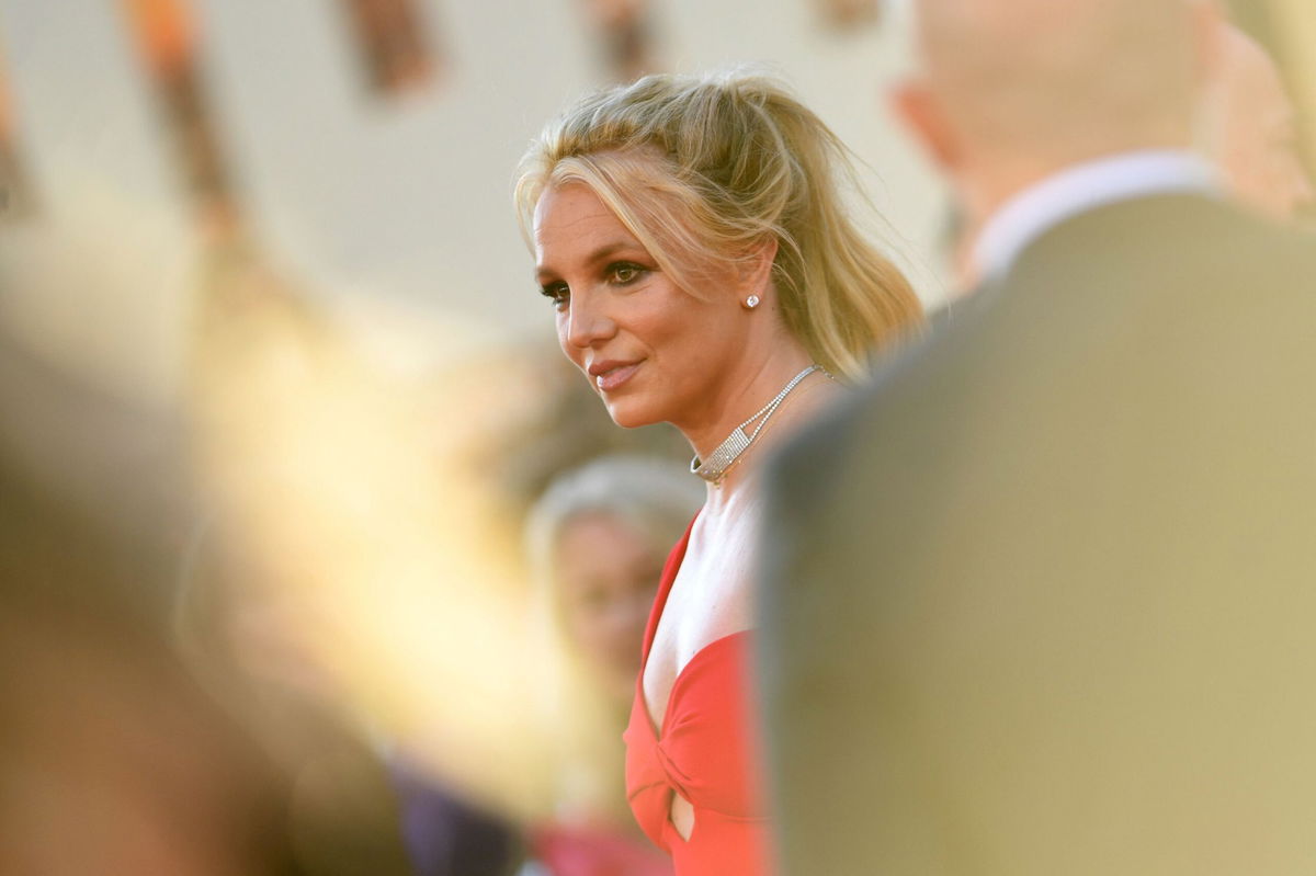 <i>Valerie Macon/AFP/Getty Images via CNN Newsource</i><br/>Britney Spears arrives for the premiere of Sony Pictures' "Once Upon a Time... in Hollywood" at the TCL Chinese Theatre in Hollywood