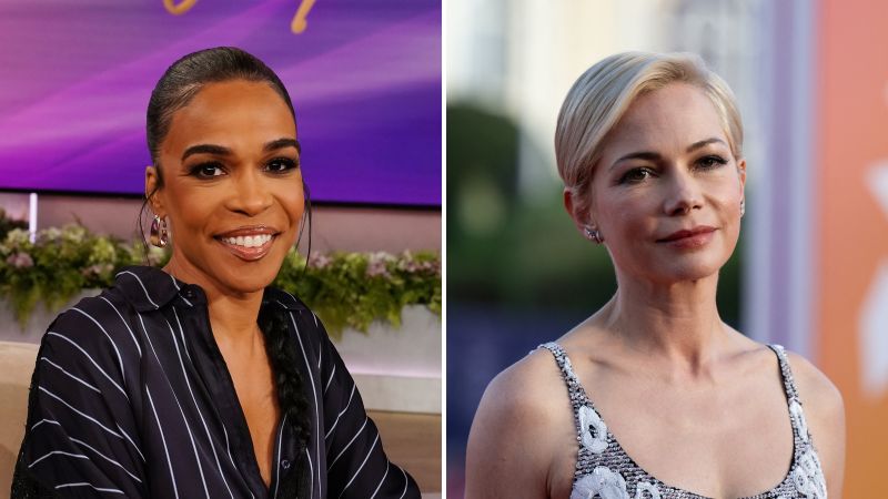 Michelle Williams has some fun backstage with… Michelle Williams