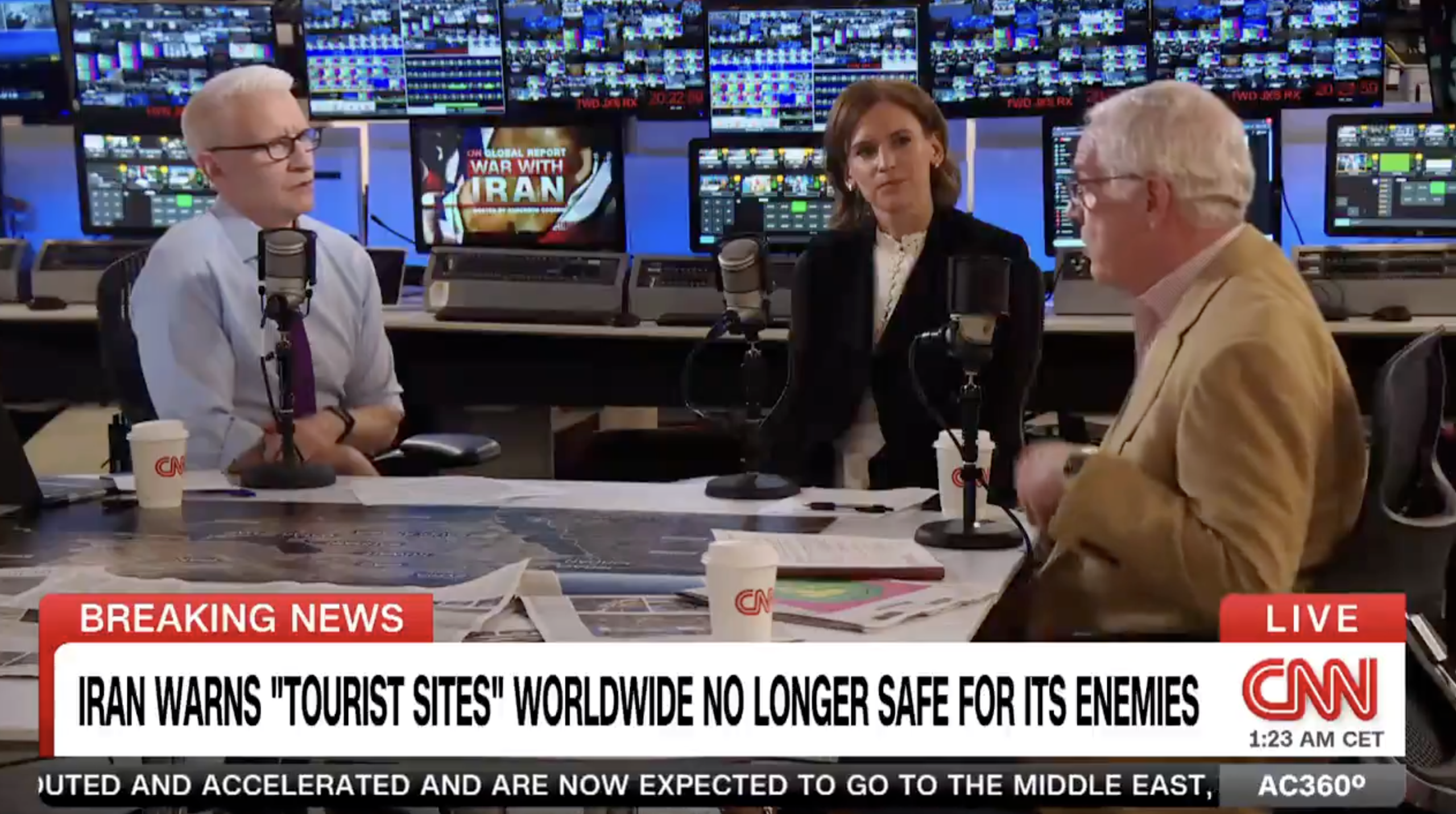 Top CNN Stars Try Out Podcast Studio Production Setting