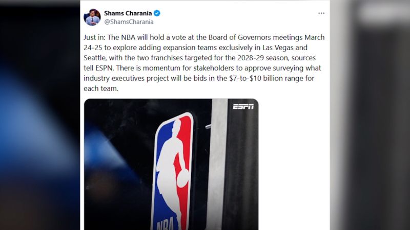 Seattle and Las Vegas hope to be next NBA expansion teams - CNN