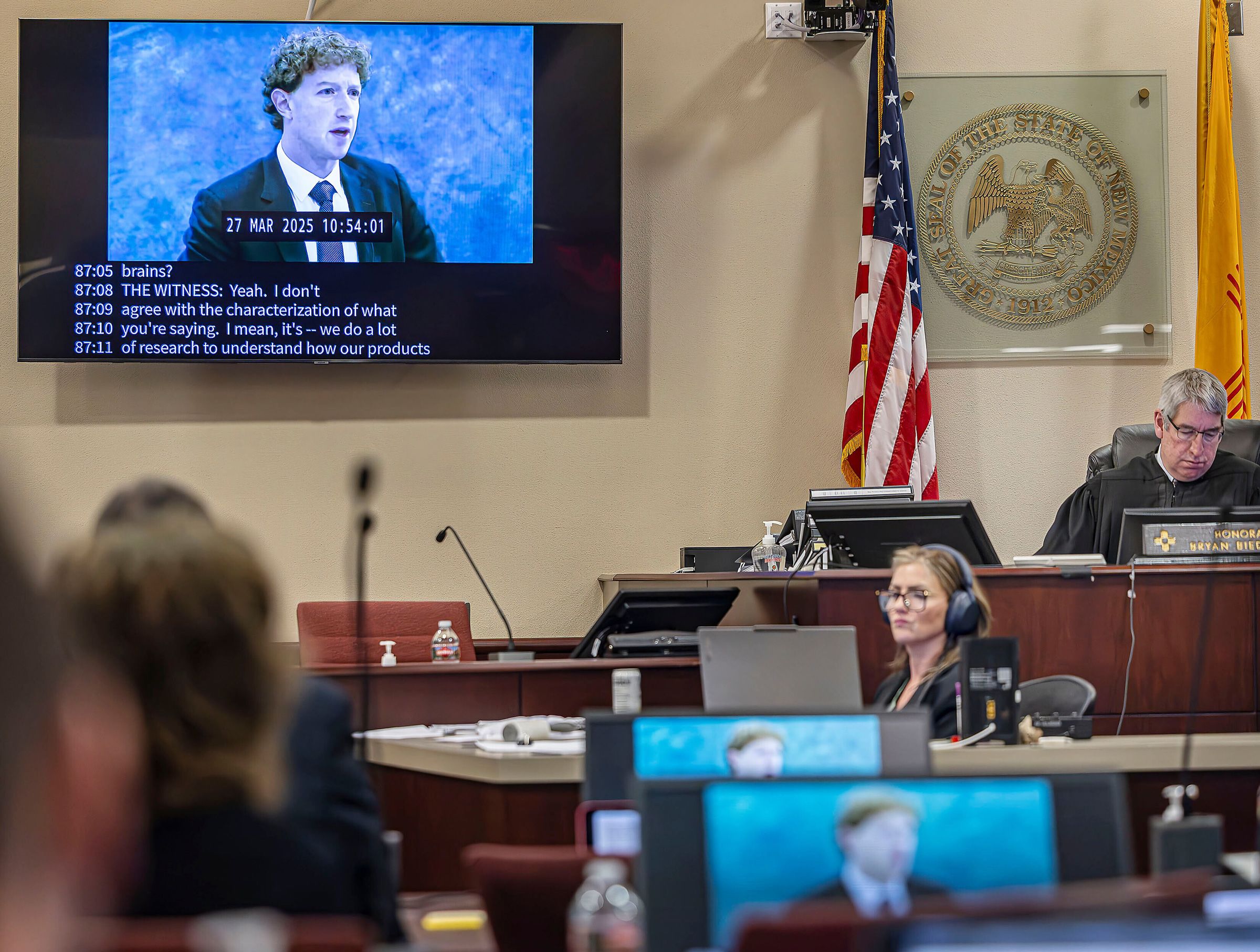 Jim Weber/Santa Fe New Mexican/Pool/AP via CNN NewsourceA recording of Meta CEO Mark Zuckerberg