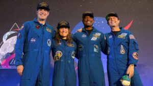 The Artemis II astronauts are set to take questions about their moon journey