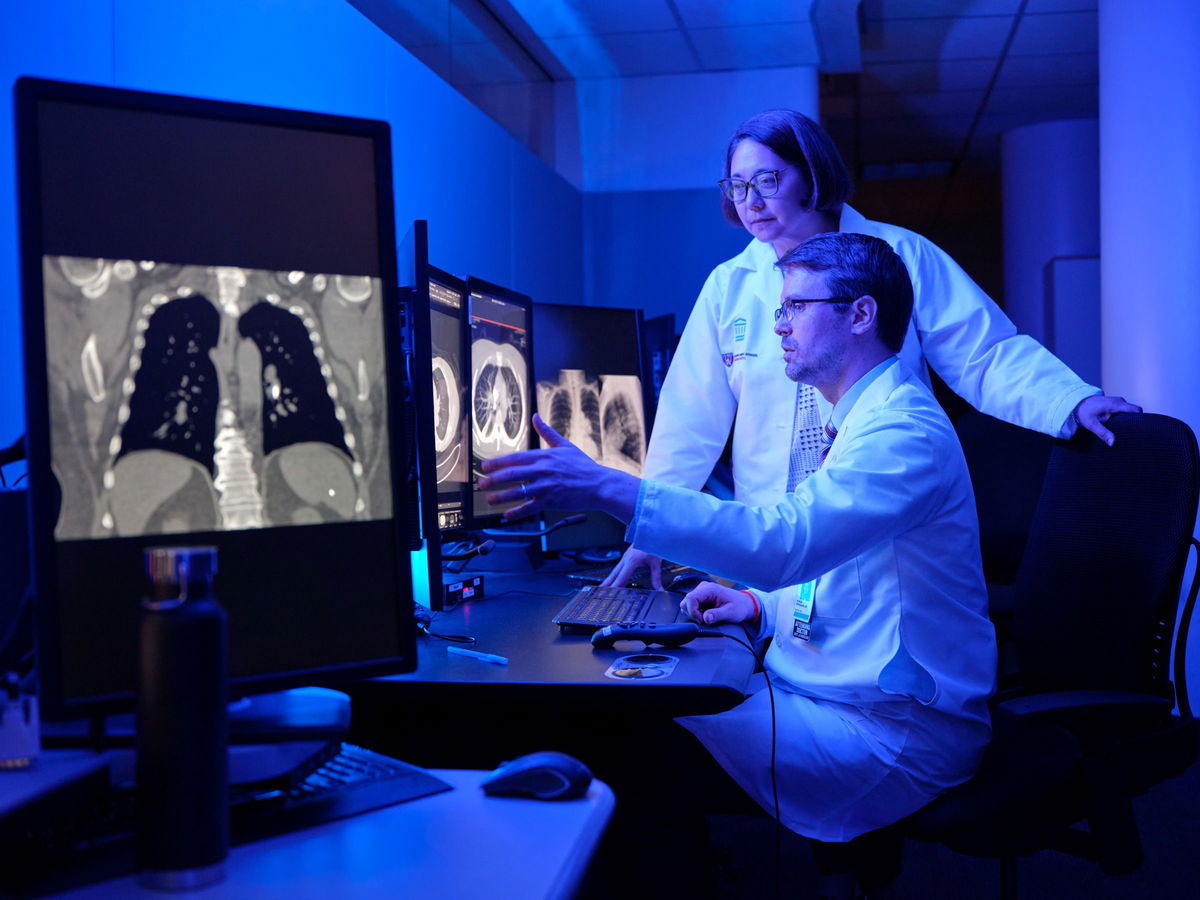 <i>Leena Sarhan/Global Health Reporting Center via CNN Newsource</i><br/>A CT scan found cancerous lesions on Bertie Gethers' lungs. She had them removed and made a good recovery.