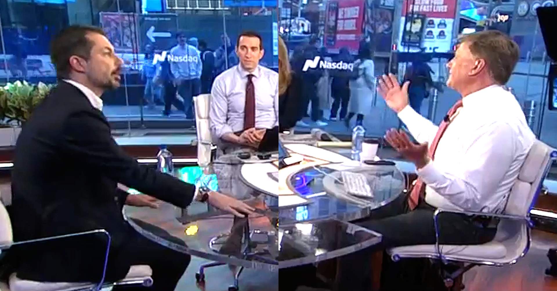 CNBC Anchor Slams Table in Trump Brawl With Pete Buttigieg
