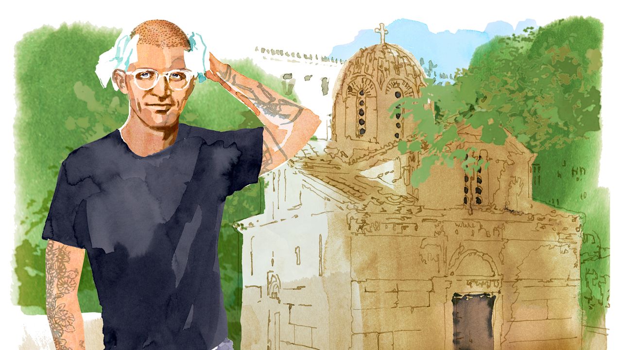 In Athens, Director Sam Pinkleton Gets a Hair Transplant and Reconnects With His Roots